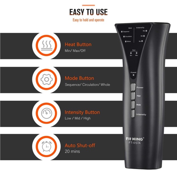 Fit King Air Compression leg massager with heat - Picture 3 of 5